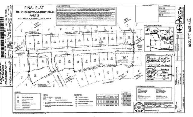 LOT 17 THE MEADOWS SUBDIVISION PART 5, WESTBRANCH, IA 52358 - Image 1